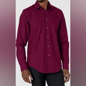 CLOSET CLEAN OUT DEALS - Calvin Klein Dress Shirt Burgundy 16 36/37